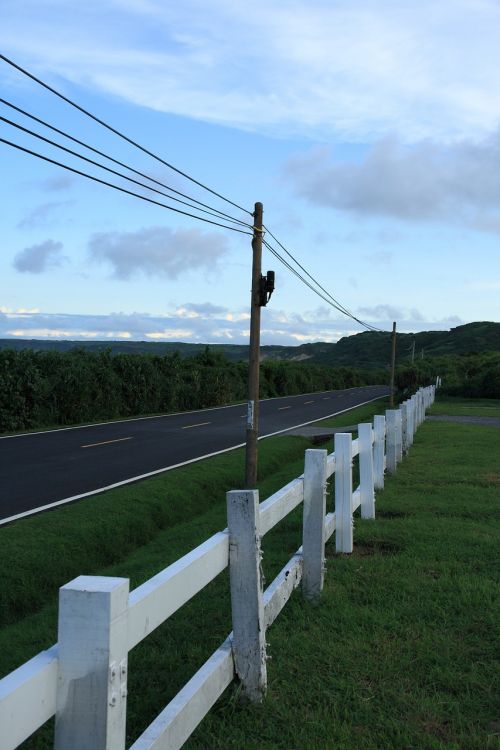 road railings electric post