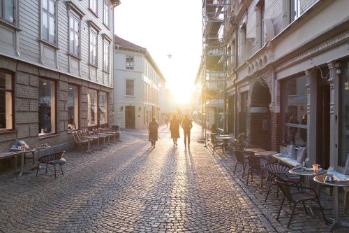 road pedestrian precinct pedestrians