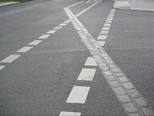 road marking paving stones show wall history mark
