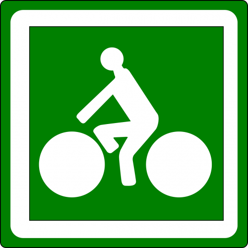 road sign roadsign cycling