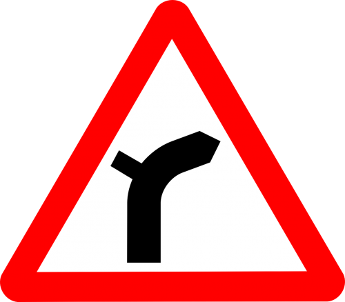 road sign street sign curve sign