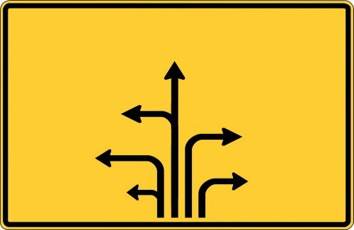 road sign arrows arrow