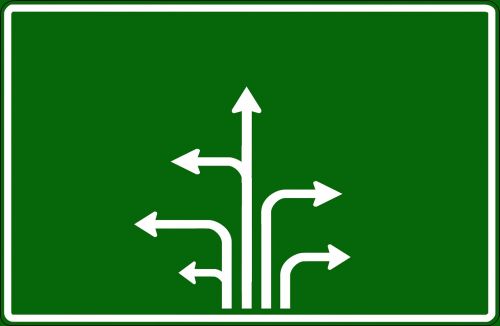road sign arrows arrow
