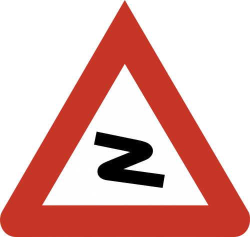 road sign danger warning