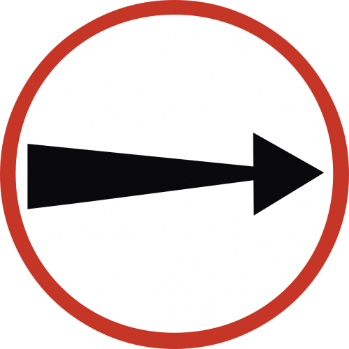 road sign direction arrow