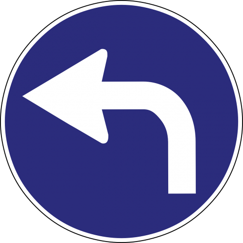 road sign direction arrow