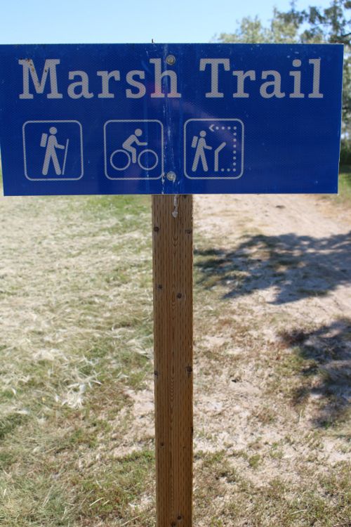 Road Sign Marsh Trail