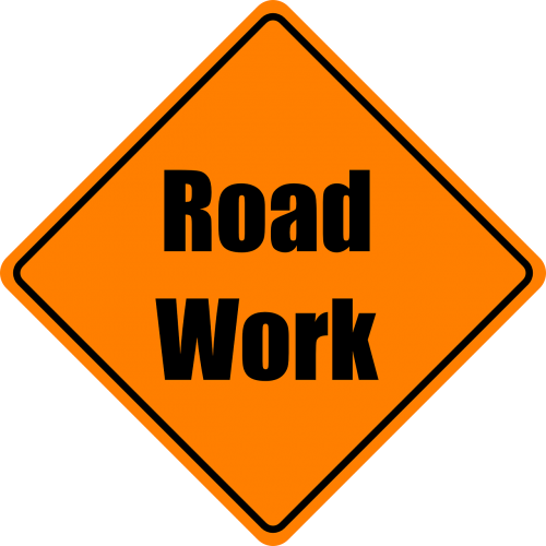 road work construction orange