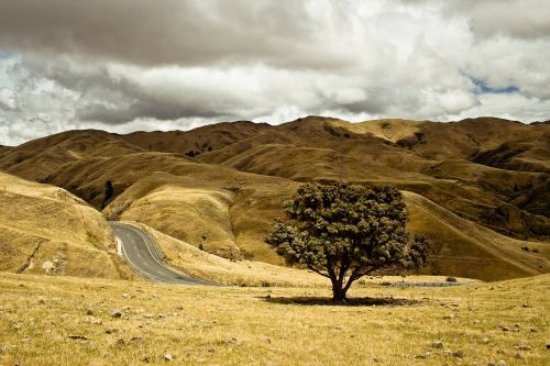 roadway countryside beautiful landscape