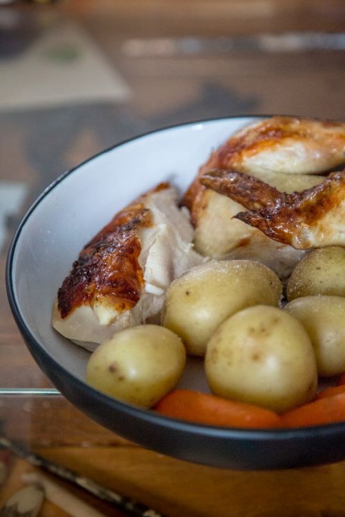 Roast Chicken And Potato