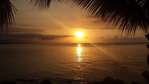 roatan island sunset