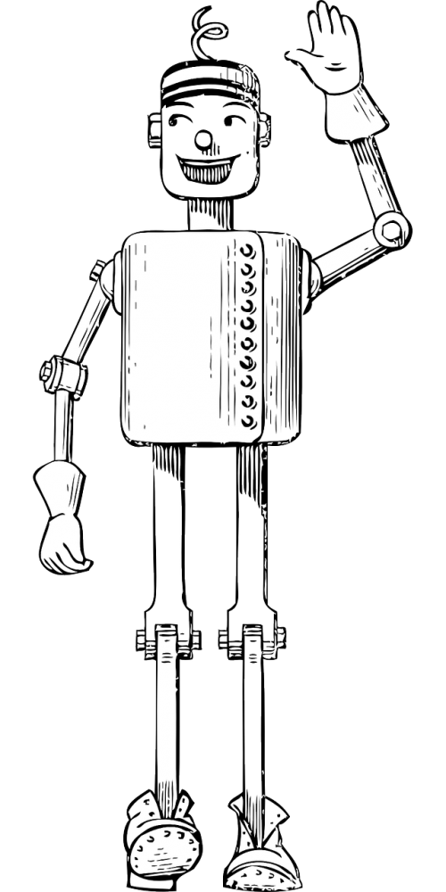 robot wooden doll mechanical