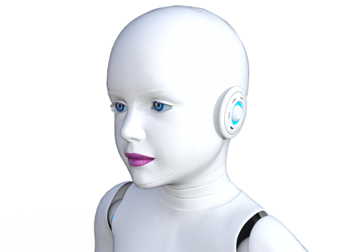 robot girl modern