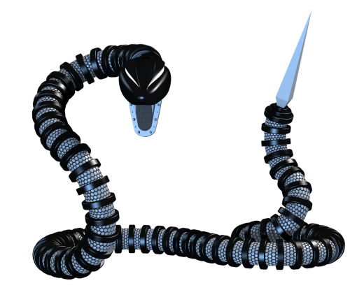 robot snake metal