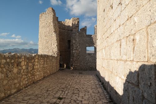 rocca calascio castle walls