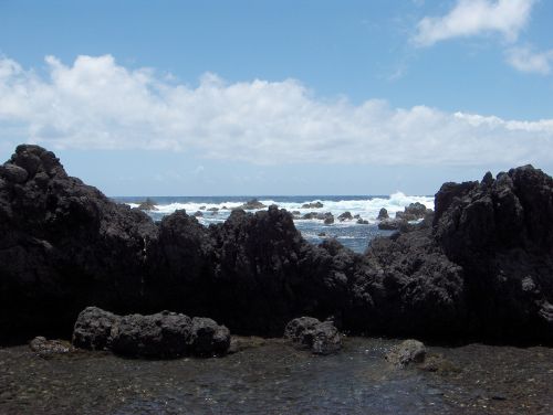 rock lava rock hawaii