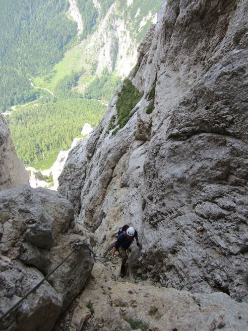 rock steep climbing