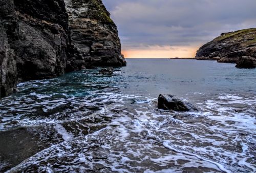 rock sea cliffs