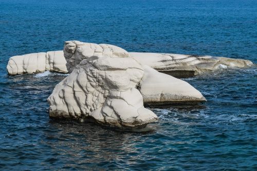 rock white rocky coast