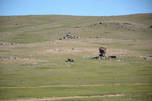 rock  nature mongolia  steppe