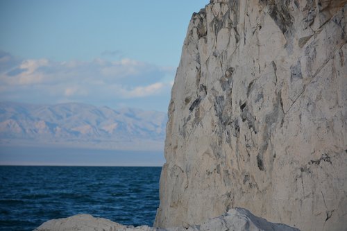 rock  mountain  lake