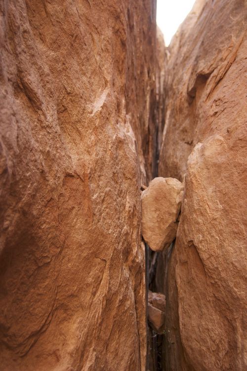 rock boulder crevasse