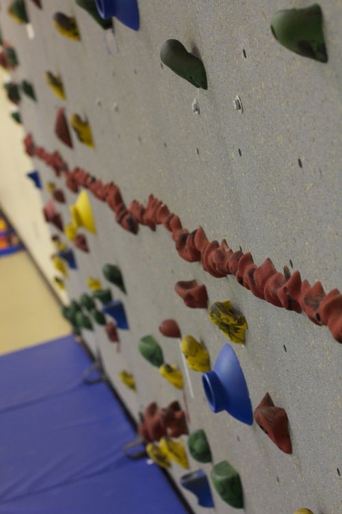 rock wall climbing