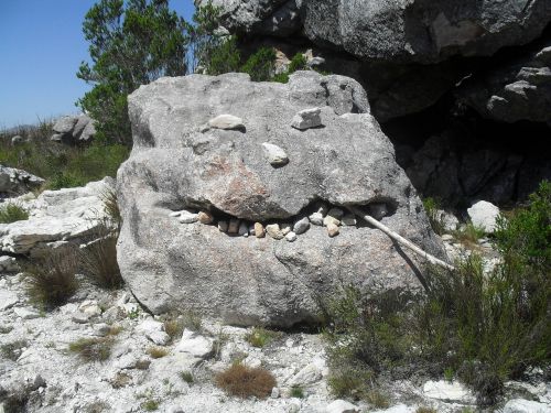 rock boulder nature
