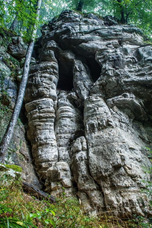 rock cliff rock wall
