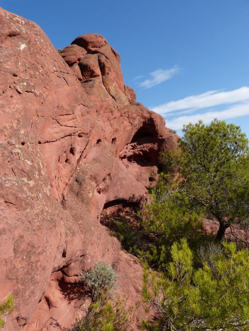 rock red sandstone mountain