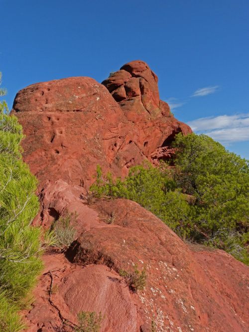 rock red sandstone mountain