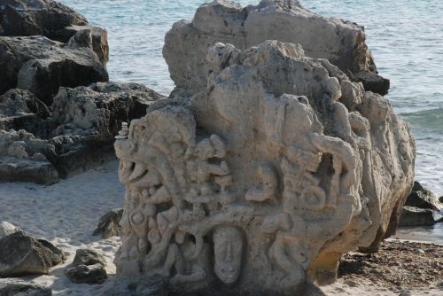 rock art ibiza beach