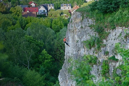 rock climber  mountains  sports