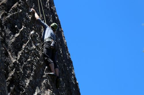 rock climbing sports guy