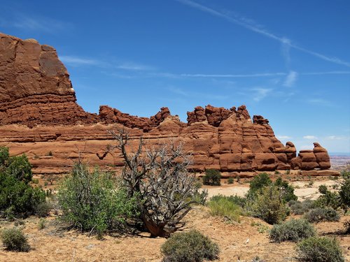 rock formations  red sandstone  hiking