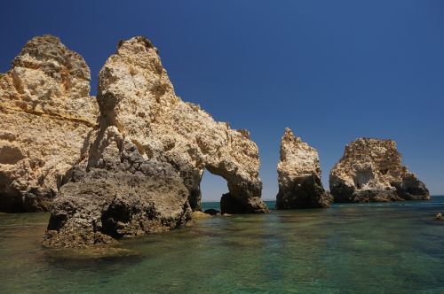 rock formations coast ocean