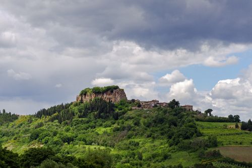 rock ripesena medieval village orvieto