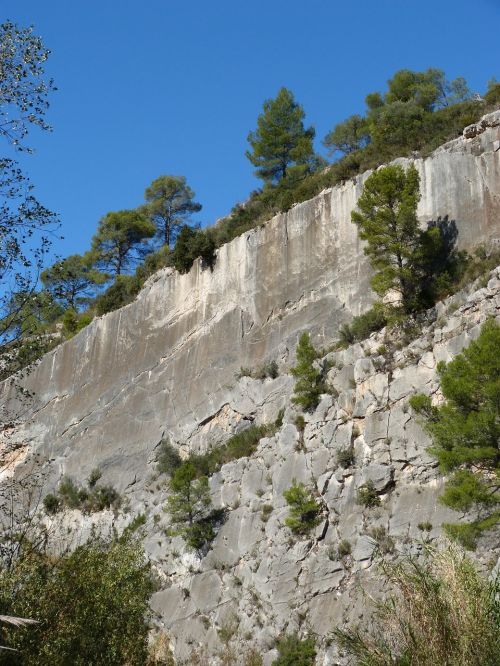 rock wall vertical mountain