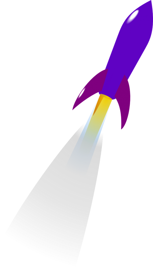 rocket purple launch