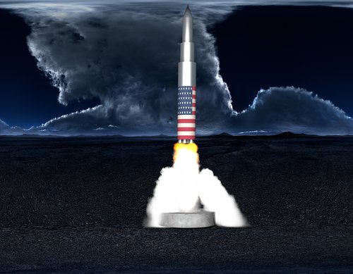 rocket  long-range missile  rocket launch
