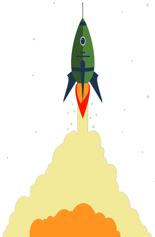 rocket  flat  space