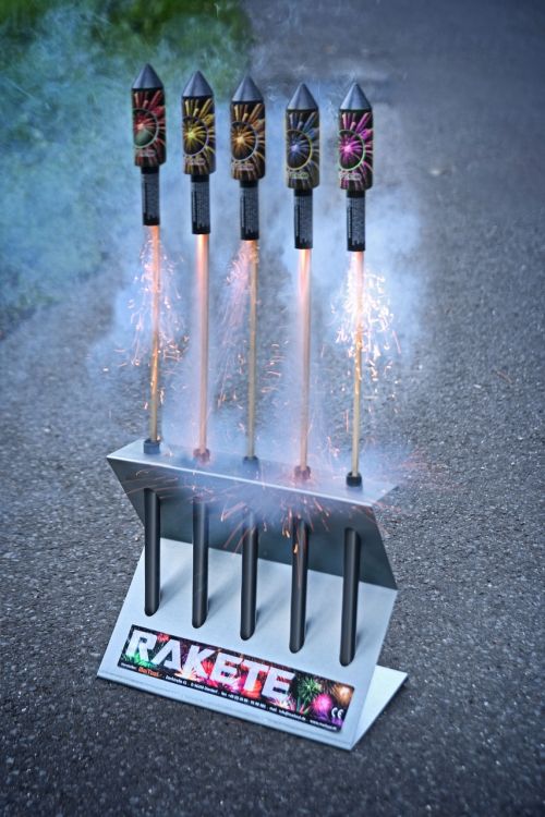 rocket holder launcher pyrotechnics