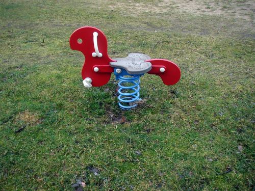 rocking horse playground game device