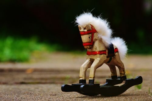 rocking horse toys wooden horse