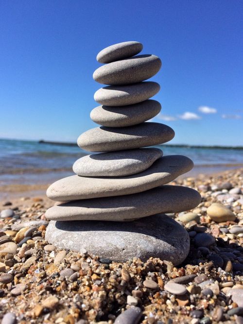 rocks stacked balance