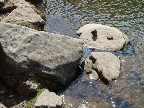 rocks water stones