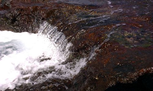 rocks the sea waterfall