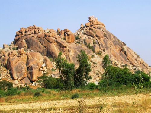 rocks mountains yellow