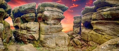 rocks landscape sky