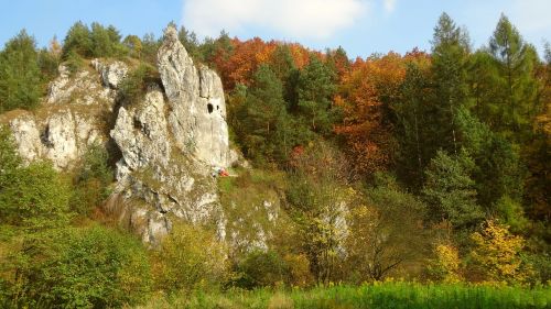 rocks autumn landscape